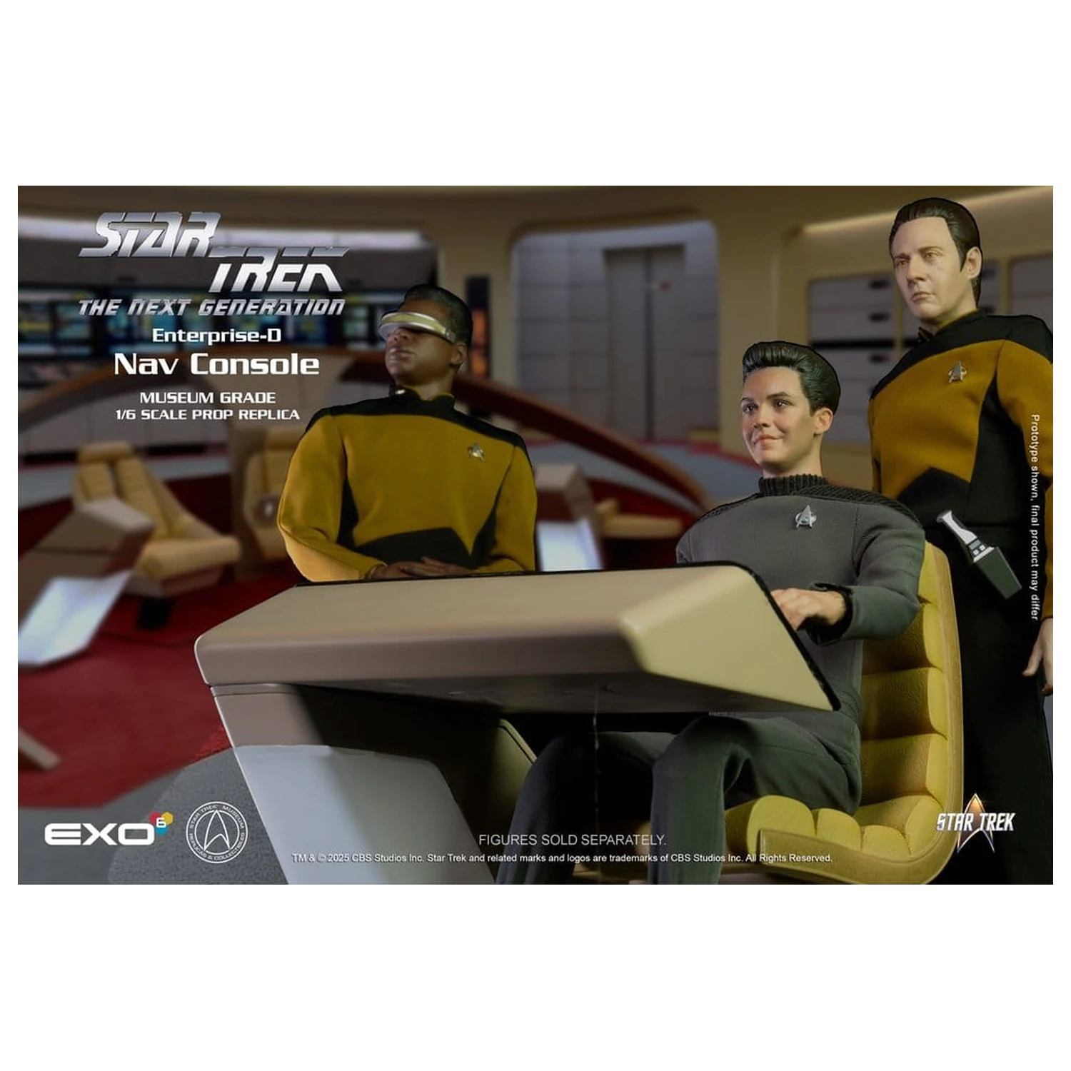 Star Trek: The Next Generation Replica 1/6 Enterprise-D Bridge CONN Console product photo