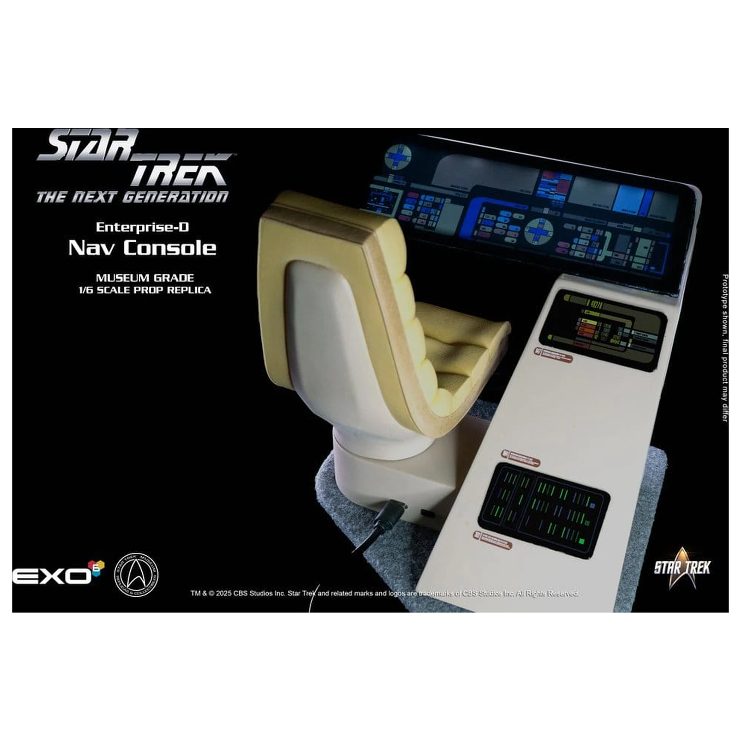 Star Trek: The Next Generation Replica 1/6 Enterprise-D Bridge CONN Console product photo