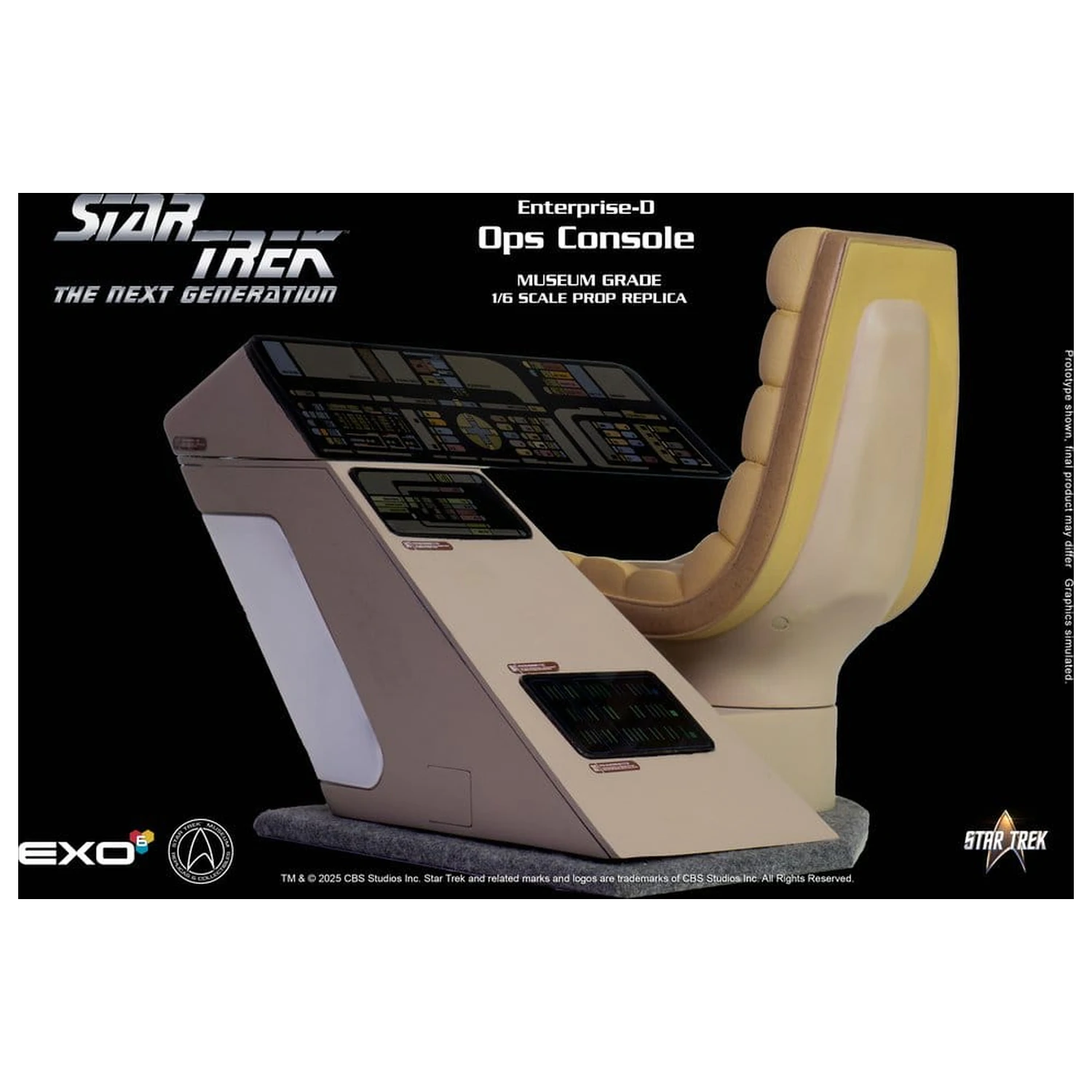 Star Trek: The Next Generation Replica 1/6 Enterprise-D Bridge OPS Console product photo