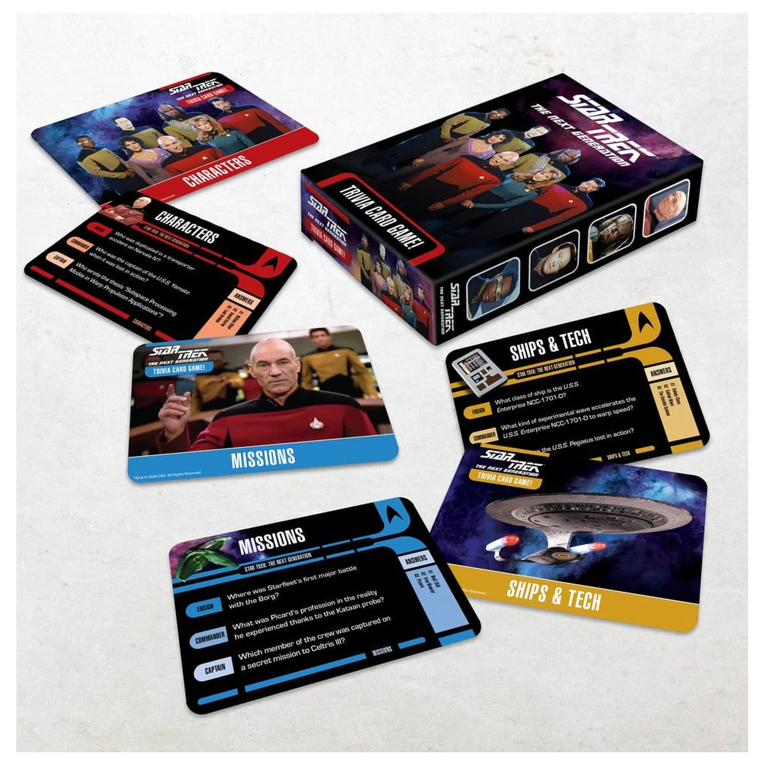 Star Trek: The Next Generation Trivia Card Game product photo
