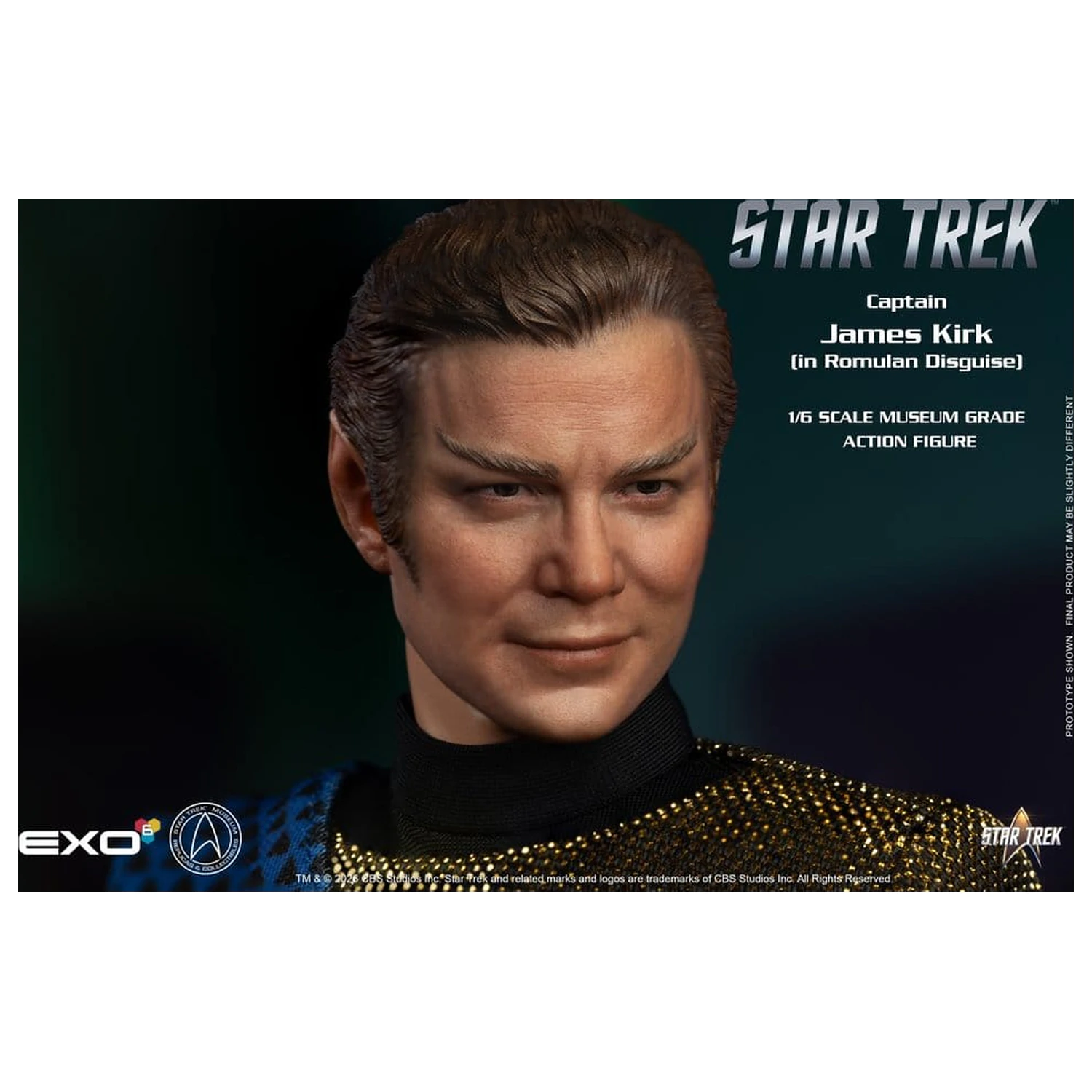 Star Trek: The Original Series Action Figure 1/6 Captain James T. Kirk (Romulan Disguise) 29 cm product photo