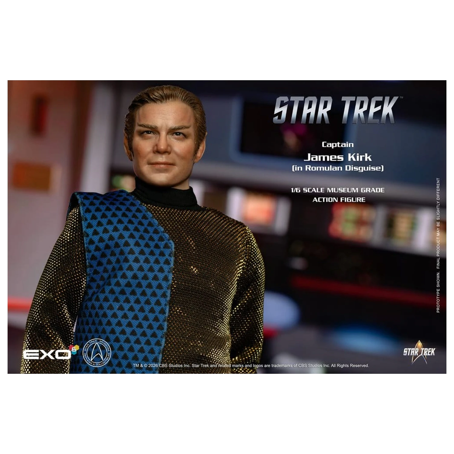 Star Trek: The Original Series Action Figure 1/6 Captain James T. Kirk (Romulan Disguise) 29 cm product photo