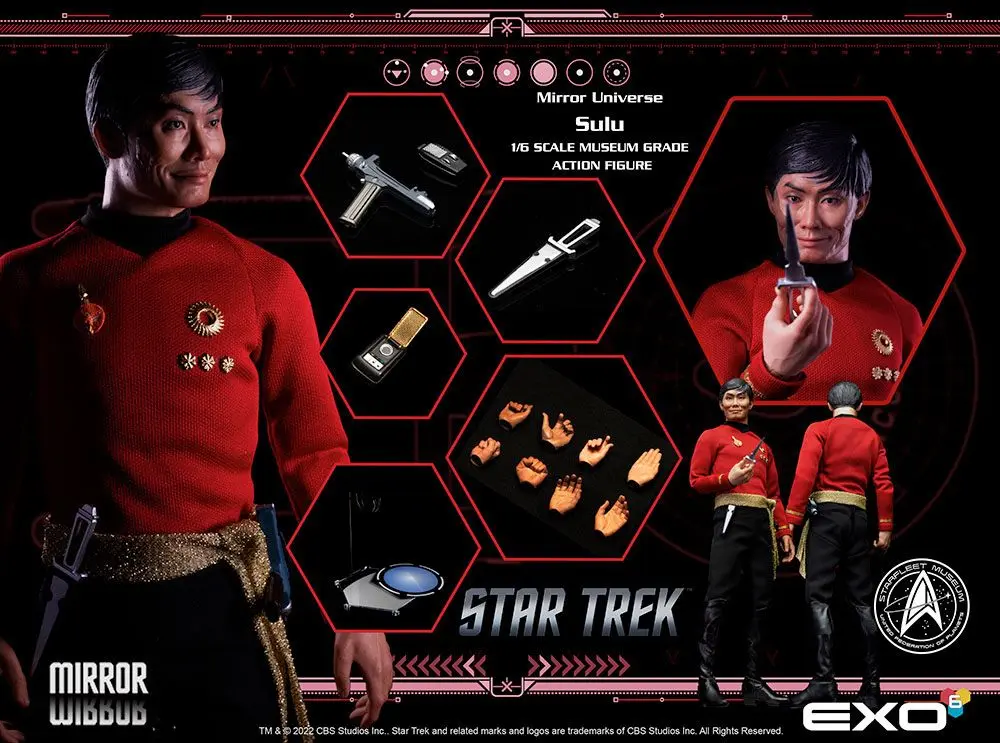 Star Trek: The Original Series Action Figure 1/6 Mirror Universe Sulu 28 cm product photo
