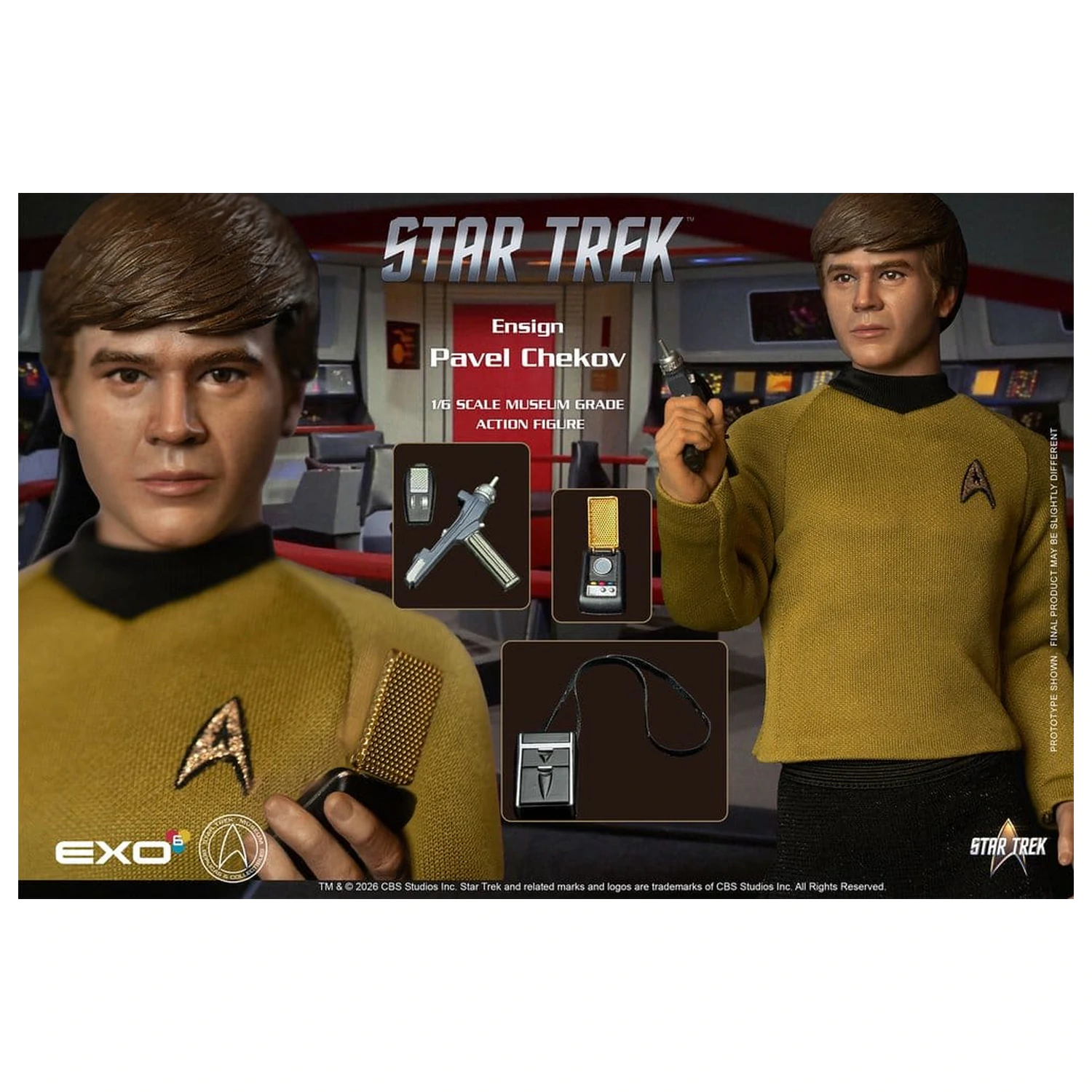 Star Trek: The Original Series Action Figure 1/6 Ensign Pavel Chekov 30 cm product photo
