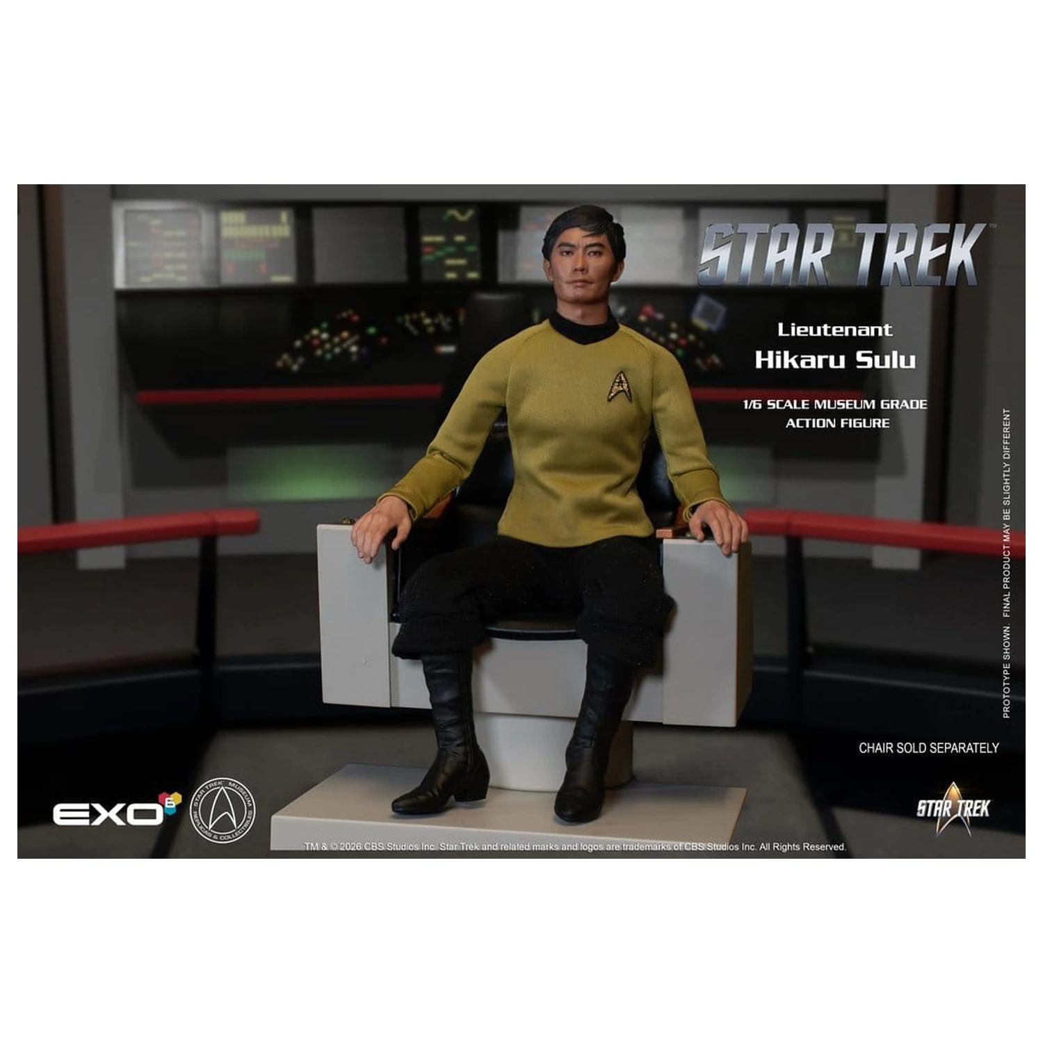 Star Trek: The Original Series Action Figure 1/6 Lt. Sulu 30 cm product photo