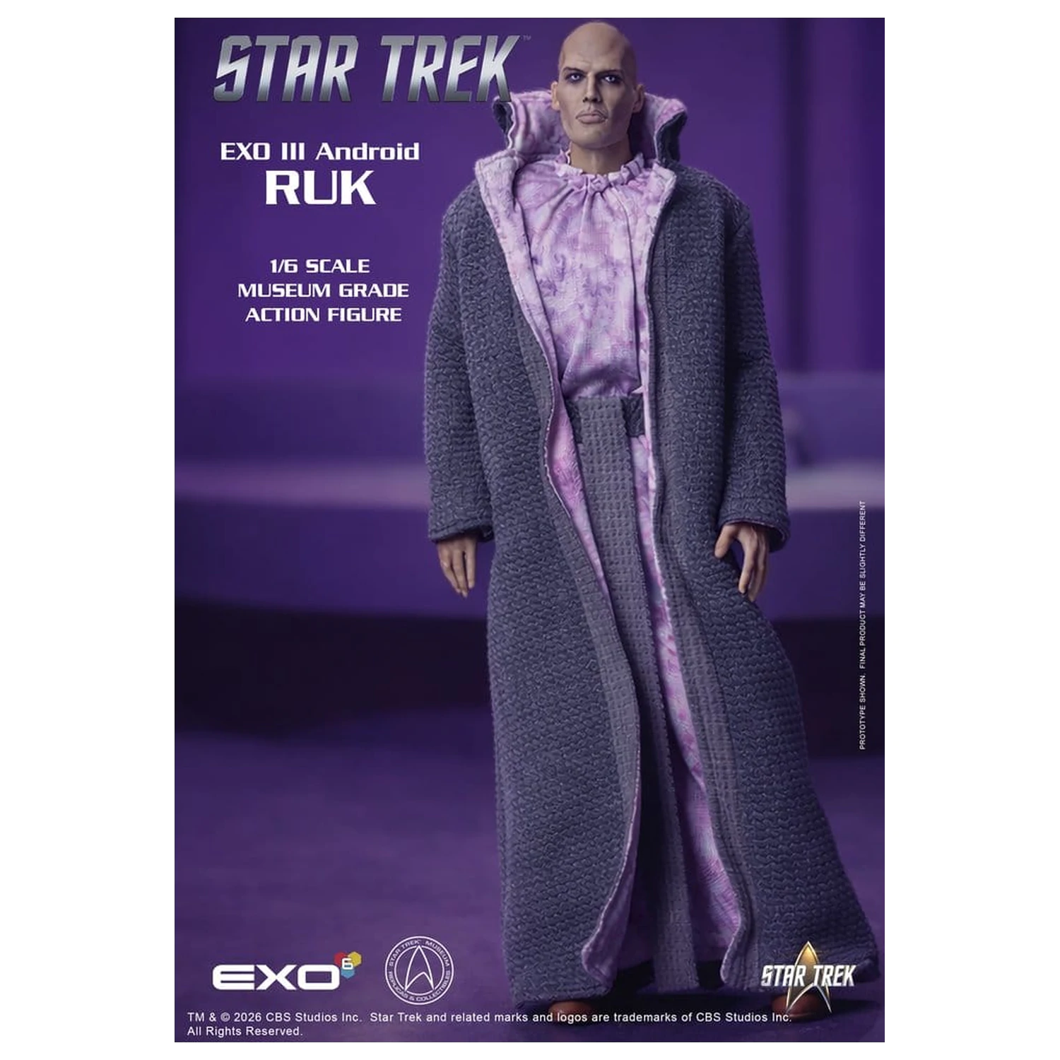 Star Trek: The Original Series Action Figure 1/6 Ruk EXO III Android 33 cm product photo