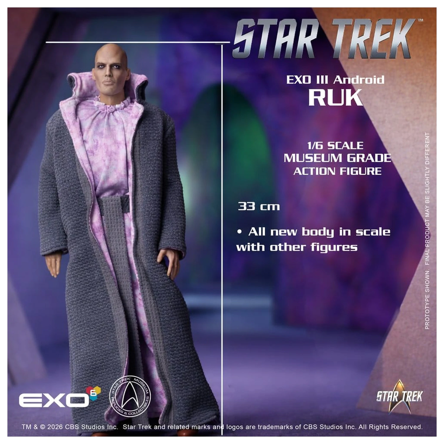 Star Trek: The Original Series Action Figure 1/6 Ruk EXO III Android 33 cm product photo