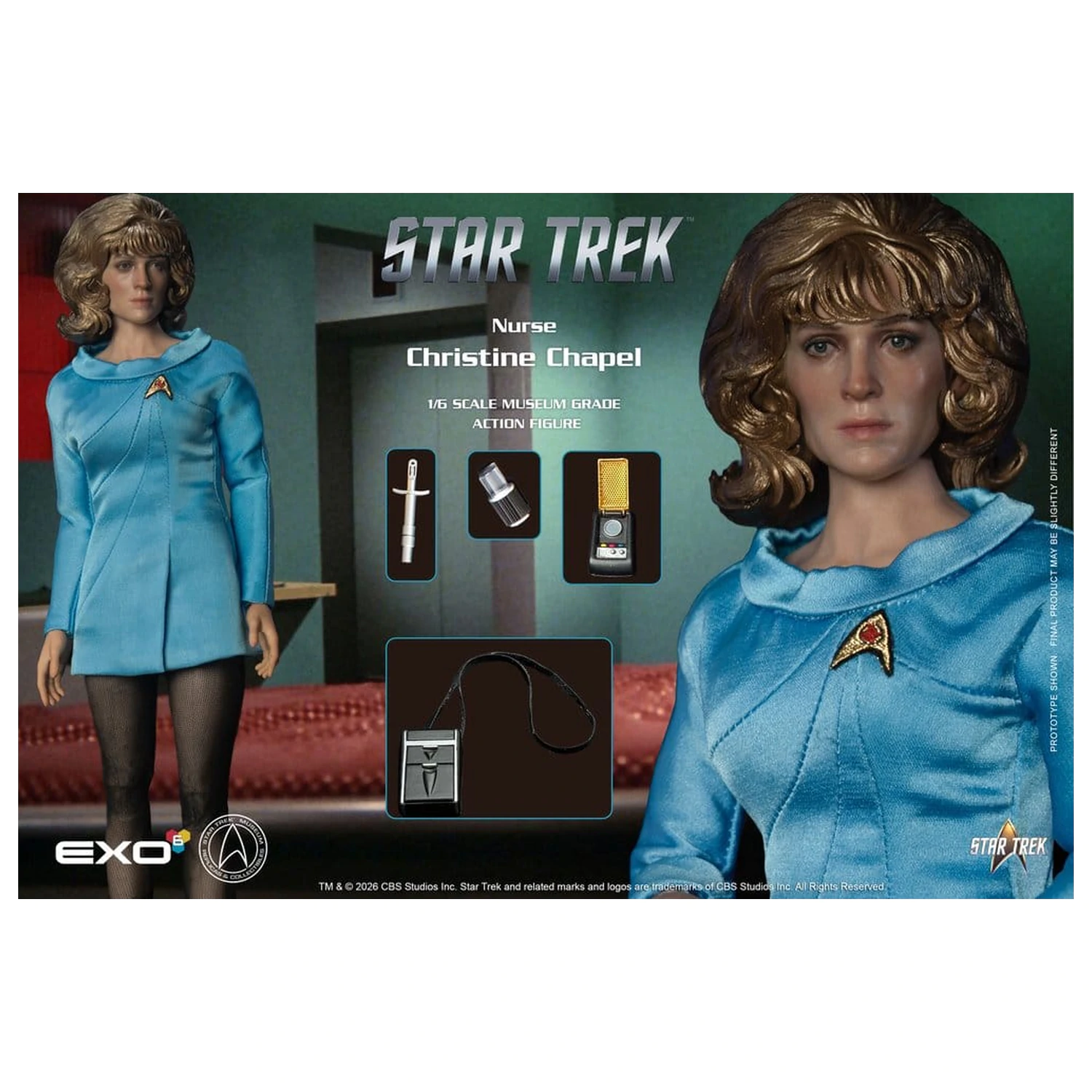 Star Trek: The Original Series Museum Grade Action Figure 1/6 Nurse Christine Chapel 28 cm product photo