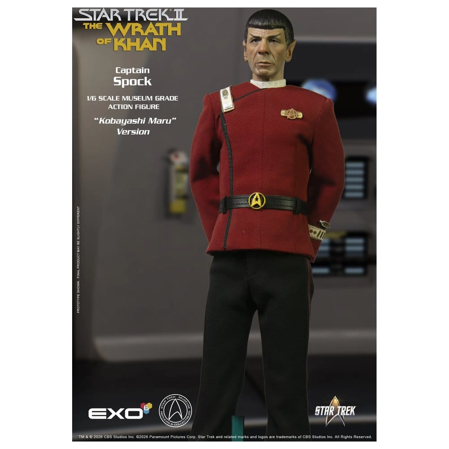 Star Trek: The Wrath of Khan Action Figure 1/6 Captain Spock Kobayashi Maru Version 30 cm product photo
