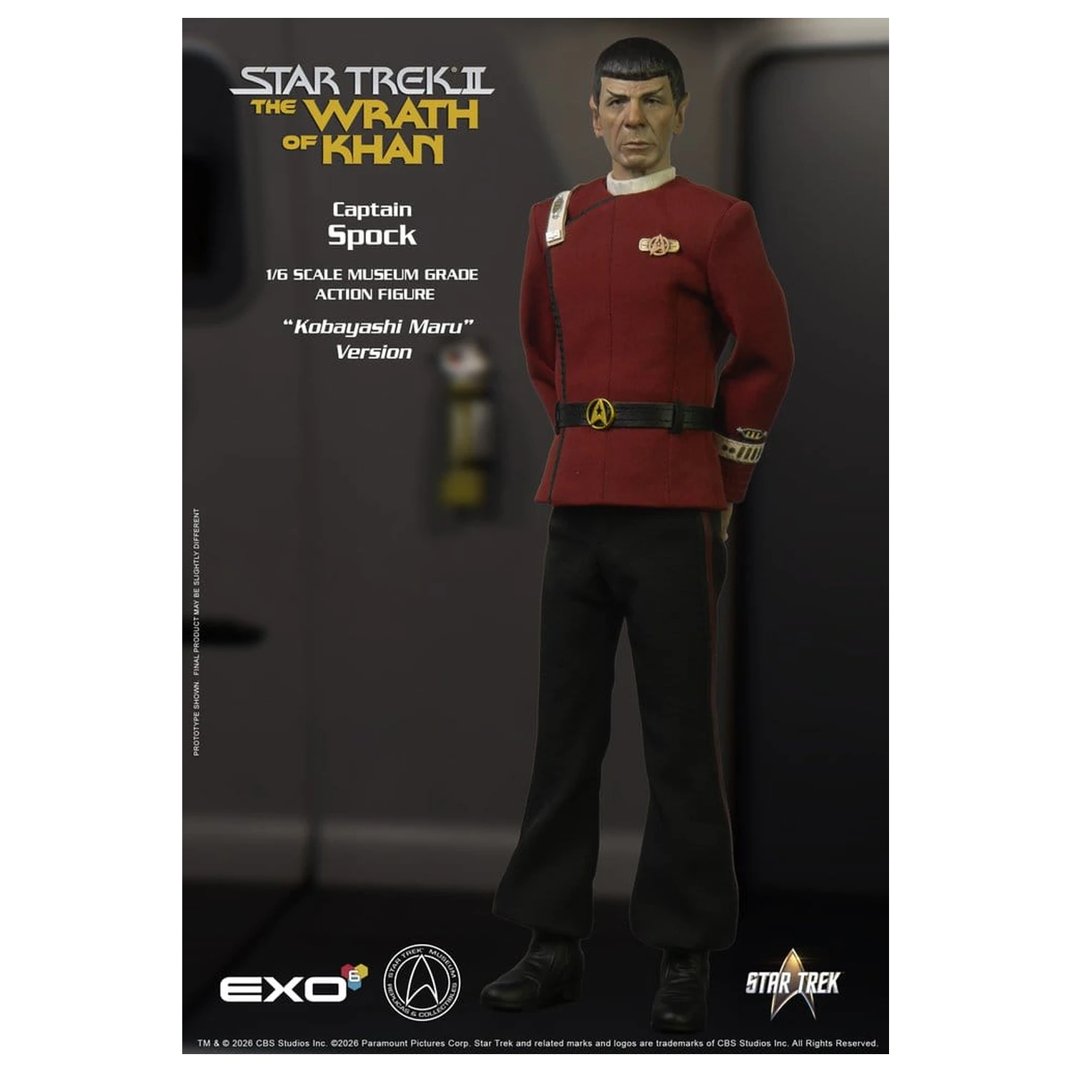 Star Trek: The Wrath of Khan Action Figure 1/6 Captain Spock Kobayashi Maru Version 30 cm product photo