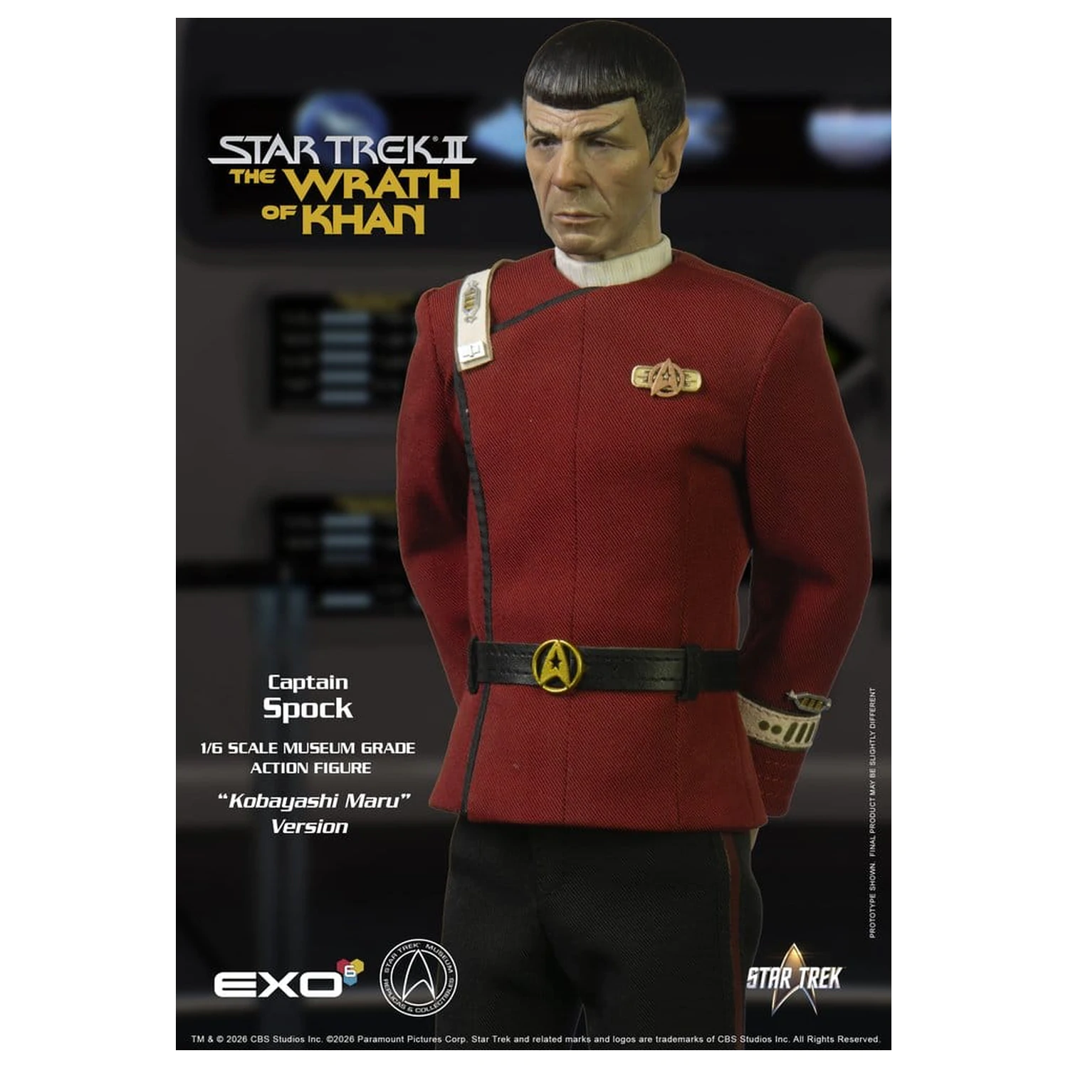 Star Trek: The Wrath of Khan Action Figure 1/6 Captain Spock Kobayashi Maru Version 30 cm product photo