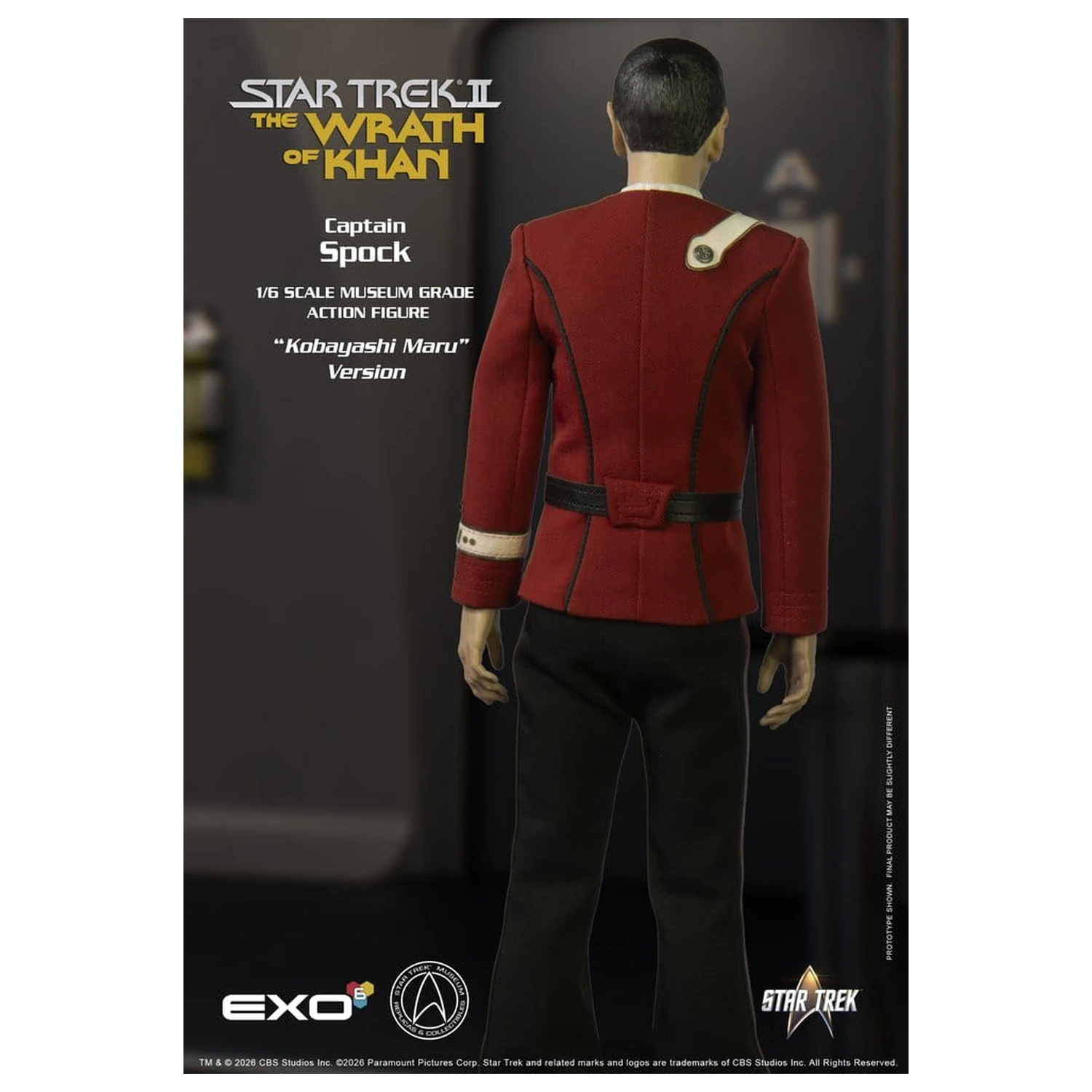 Star Trek: The Wrath of Khan Action Figure 1/6 Captain Spock Kobayashi Maru Version 30 cm product photo