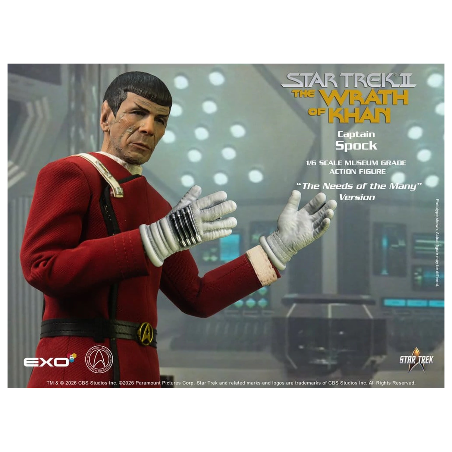 Star Trek: The Wrath of Khan Action Figure 1/6 Captain Spock Needs of the Many Version 30 cm product photo