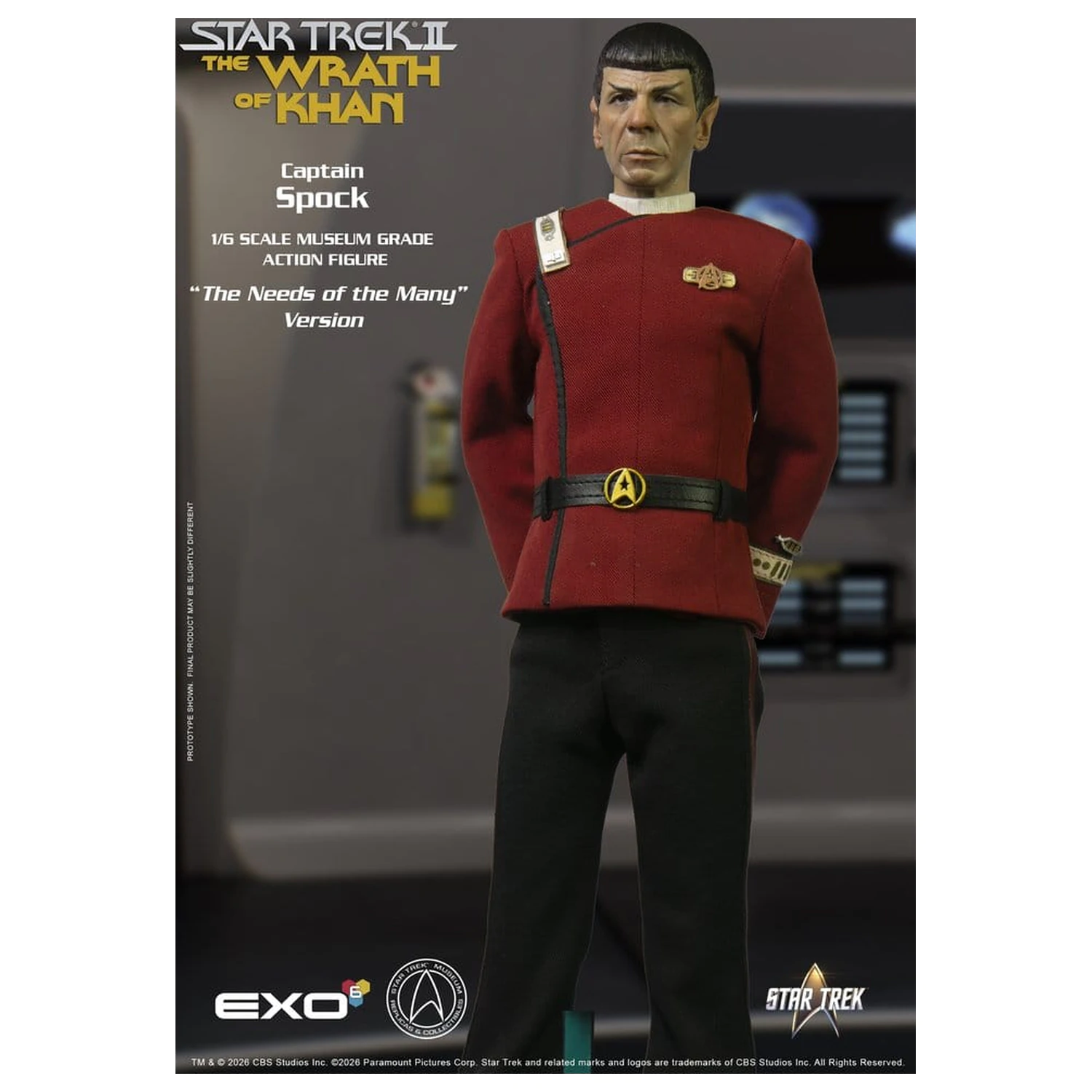 Star Trek: The Wrath of Khan Action Figure 1/6 Captain Spock Needs of the Many Version 30 cm product photo