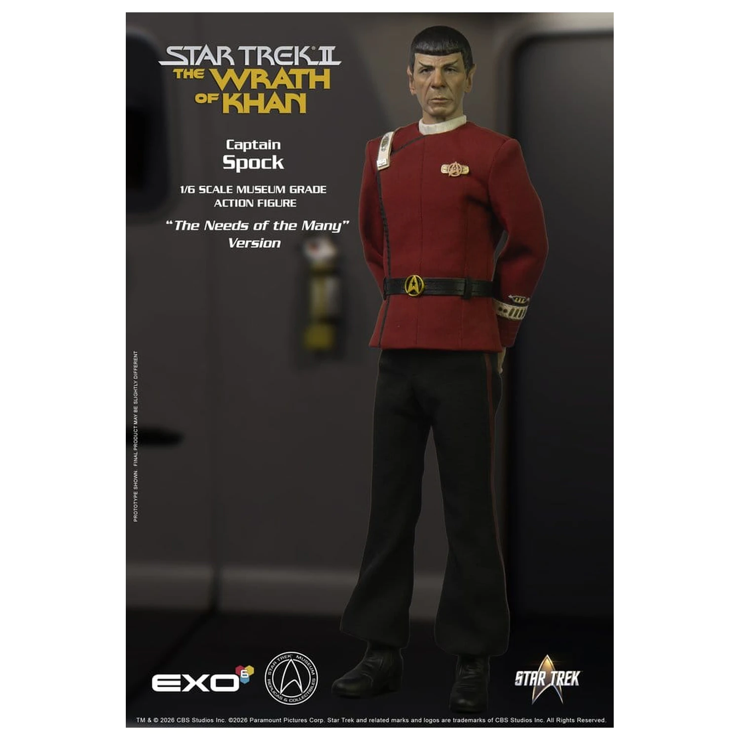 Star Trek: The Wrath of Khan Action Figure 1/6 Captain Spock Needs of the Many Version 30 cm product photo