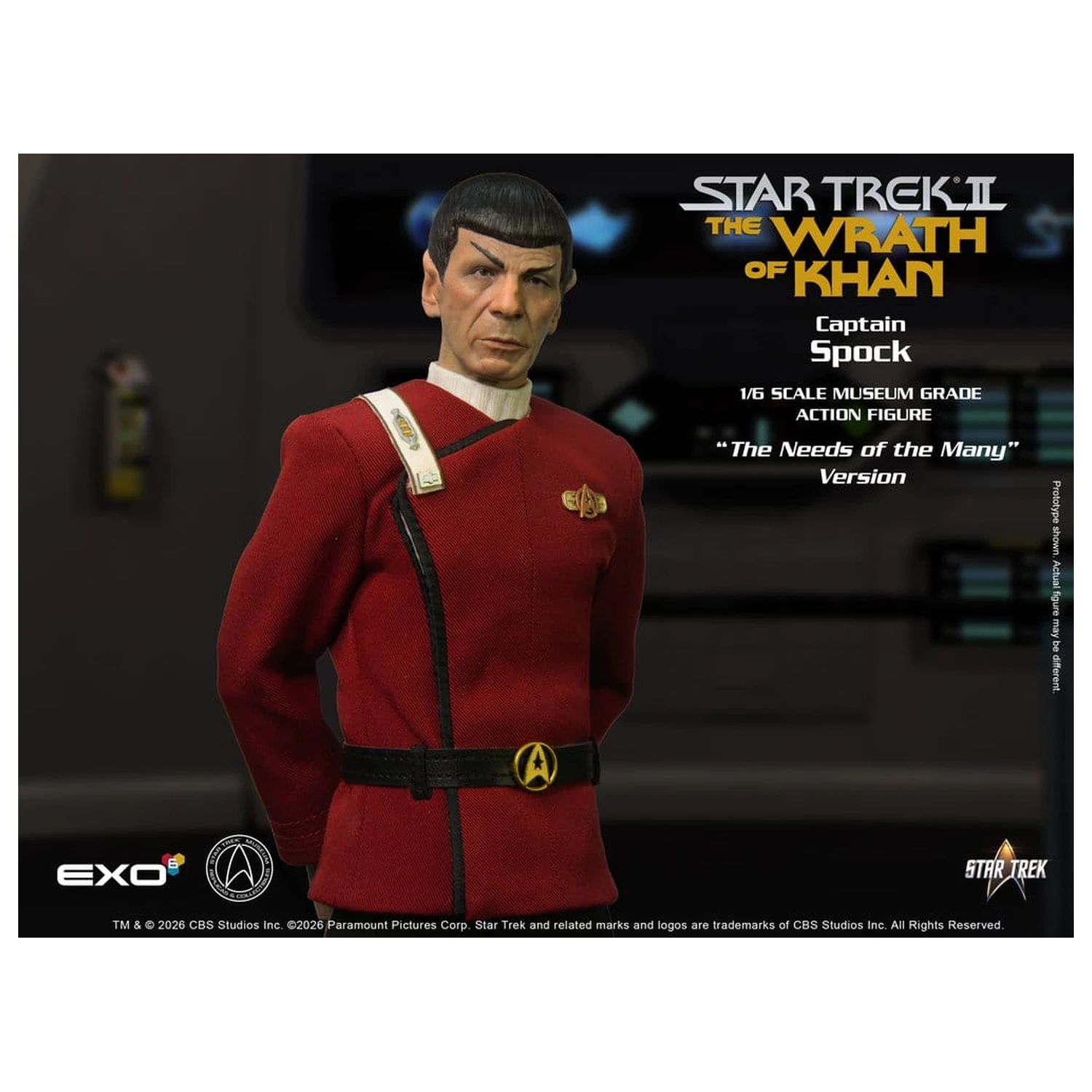 Star Trek: The Wrath of Khan Action Figure 1/6 Captain Spock Needs of the Many Version 30 cm product photo