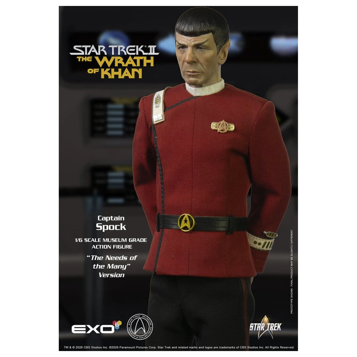 Star Trek: The Wrath of Khan Action Figure 1/6 Captain Spock Needs of the Many Version 30 cm product photo