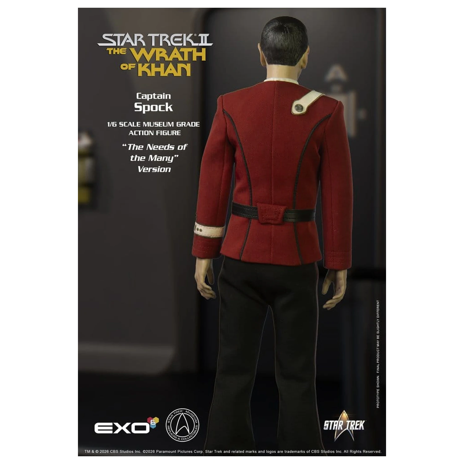 Star Trek: The Wrath of Khan Action Figure 1/6 Captain Spock Needs of the Many Version 30 cm product photo