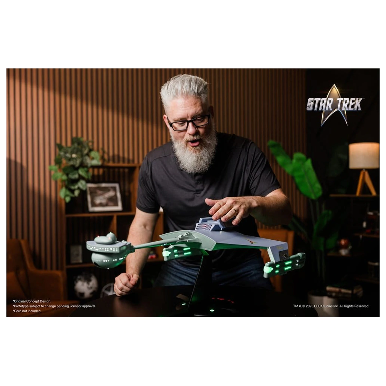 Star Trek TOS DieCast Replica 1/350 Klingon D7 Battle Cruiser Original Concept Design heo EU Exclusive 66 cm product photo