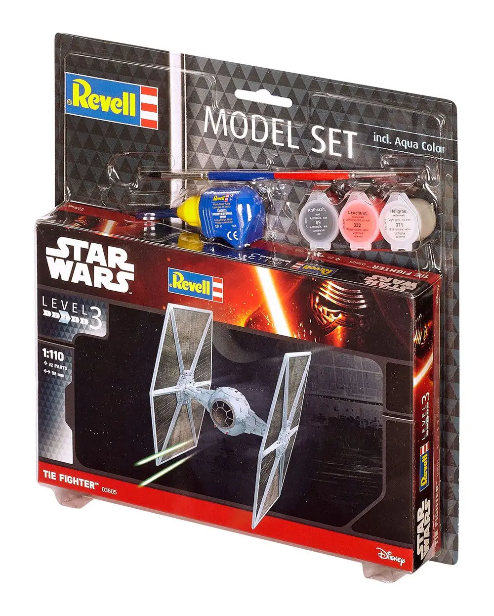 Star Wars Model Kit 1/110 Model Set TIE Fighter 9 cm termékfotó