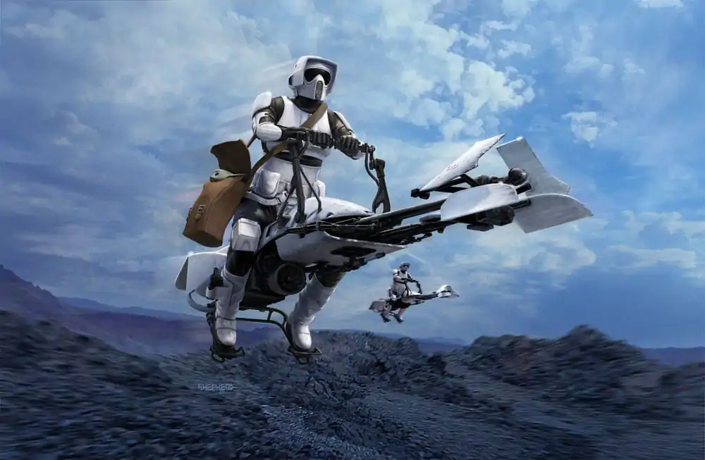 Star Wars Model Kit 1/12 Speeder Bike 26 cm product photo