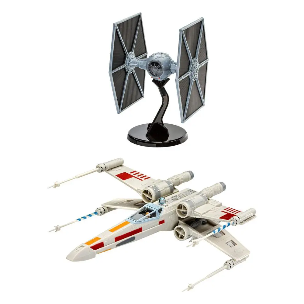Star Wars Model Kit Gift Set 1/57 X-Wing Fighter &amp; 1/65 TIE Fighter product photo