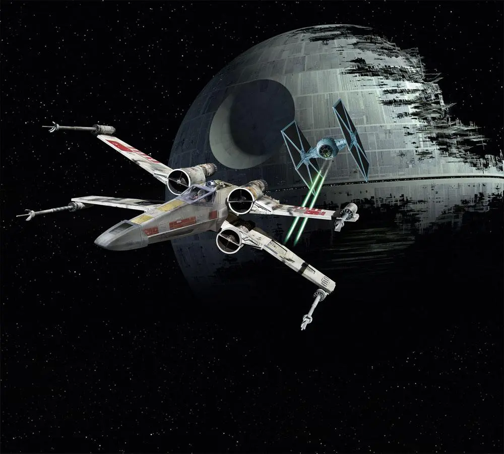 Star Wars Model Kit Gift Set 1/57 X-Wing Fighter &amp; 1/65 TIE Fighter product photo