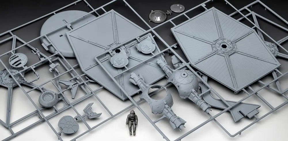 Star Wars Model Kit Gift Set 1/57 X-Wing Fighter &amp; 1/65 TIE Fighter product photo