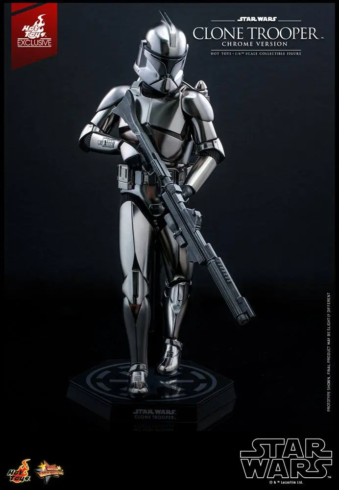 Star Wars Action Figure 1/6 Clone Trooper (Chrome Version) 2022 Convention Exclusive 30 cm product photo