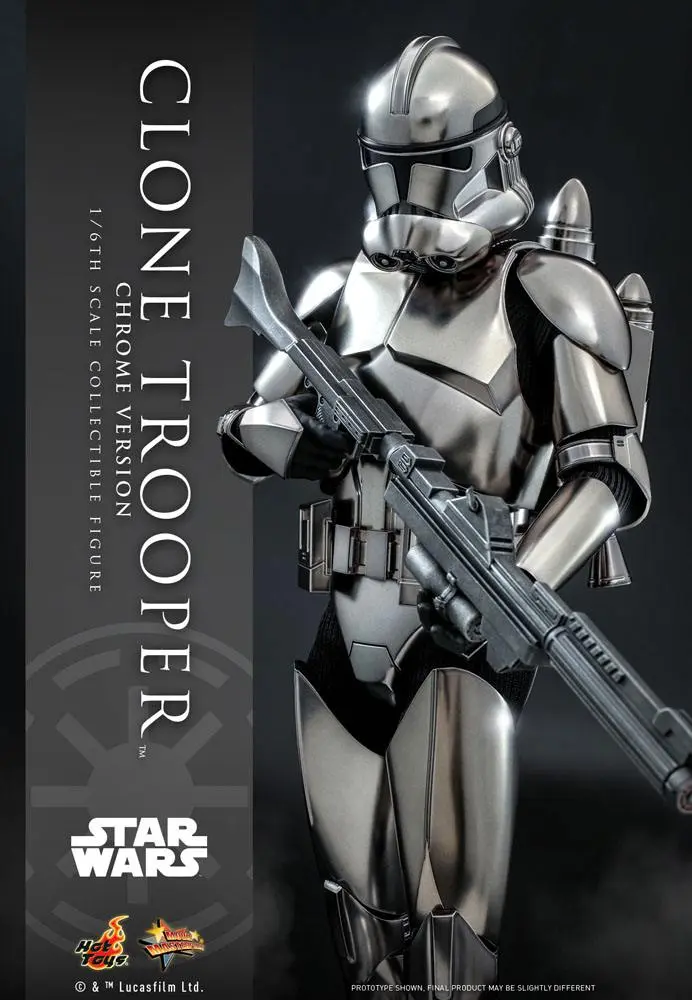 Star Wars Action Figure 1/6 Clone Trooper (Chrome Version) 2022 Convention Exclusive 30 cm product photo