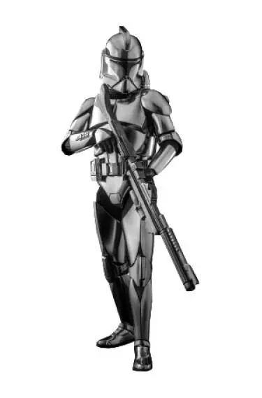 Star Wars Action Figure 1/6 Clone Trooper (Chrome Version) 2022 Convention Exclusive 30 cm product photo