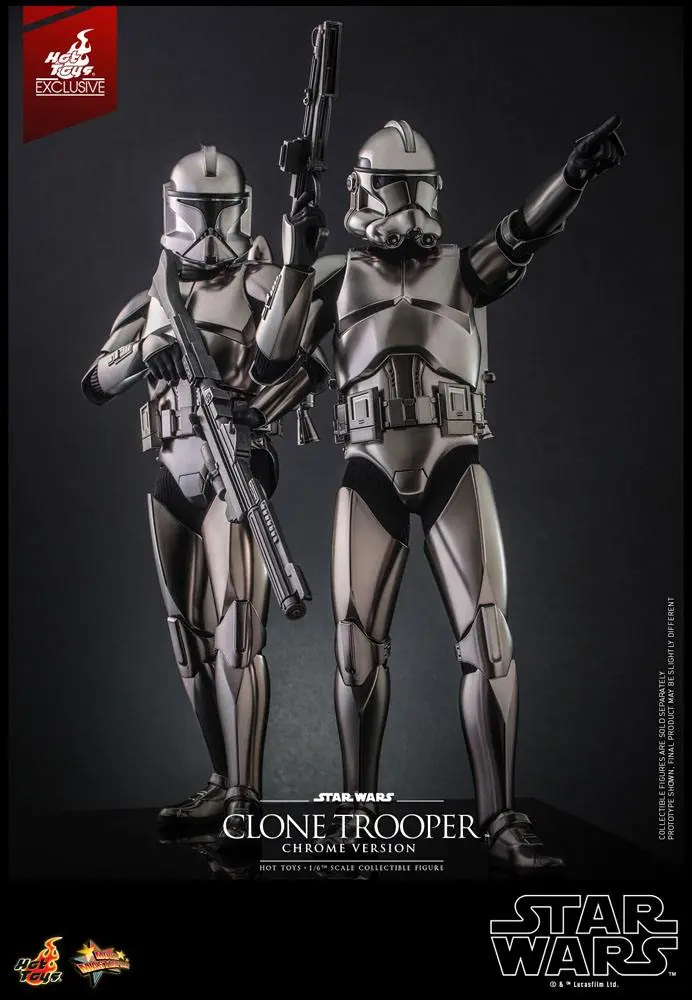 Star Wars Action Figure 1/6 Clone Trooper (Chrome Version) 30 cm product photo