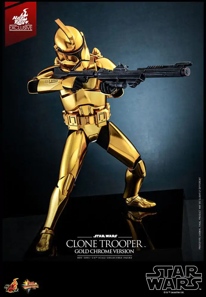 Star Wars Action Figure 1/6 Clone Trooper (Gold Chrome Version) Exclusive 30 cm termékfotó