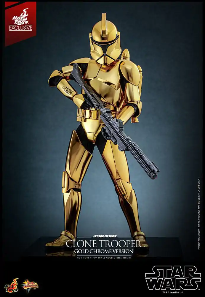 Star Wars Action Figure 1/6 Clone Trooper (Gold Chrome Version) Exclusive 30 cm termékfotó