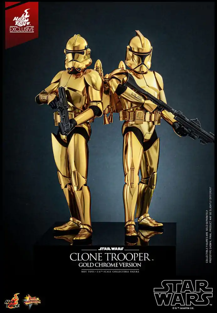 Star Wars Action Figure 1/6 Clone Trooper (Gold Chrome Version) Exclusive 30 cm termékfotó