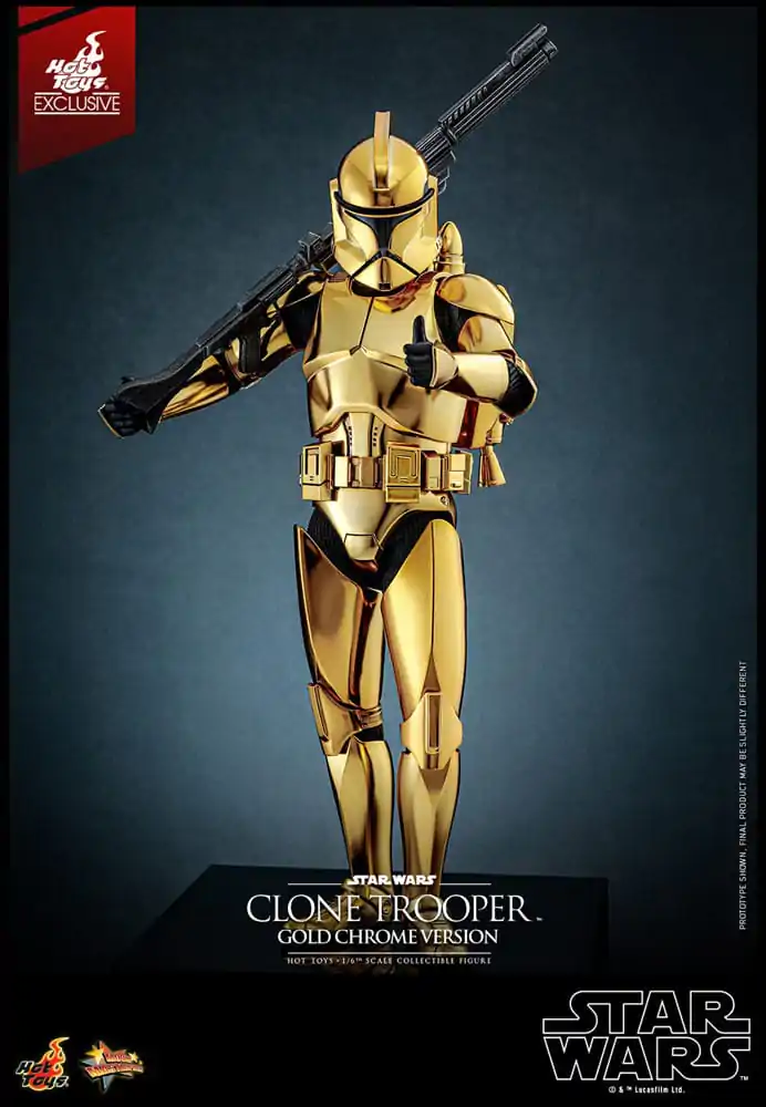 Star Wars Action Figure 1/6 Clone Trooper (Gold Chrome Version) Exclusive 30 cm termékfotó