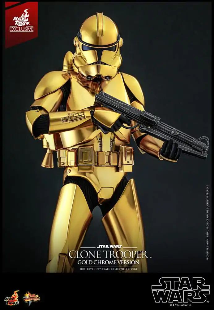 Star Wars Action Figure 1/6 Clone Trooper (Gold Chrome Version) Exclusive 30 cm termékfotó