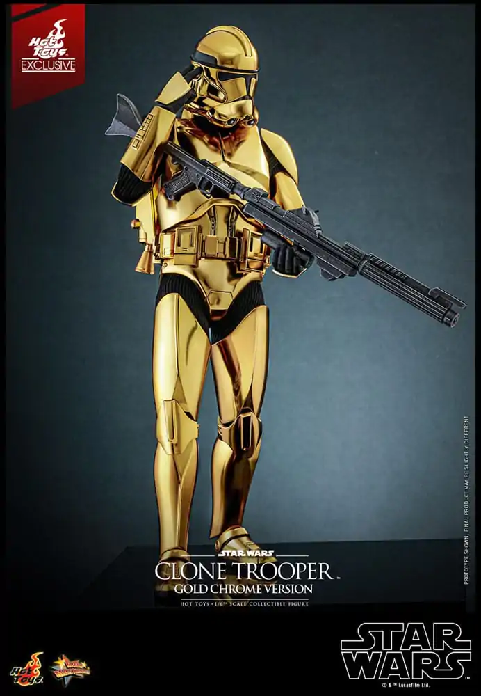 Star Wars Action Figure 1/6 Clone Trooper (Gold Chrome Version) Exclusive 30 cm termékfotó