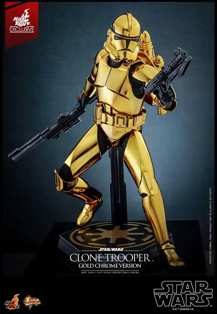 Star Wars Action Figure 1/6 Clone Trooper (Gold Chrome Version) Exclusive 30 cm termékfotó