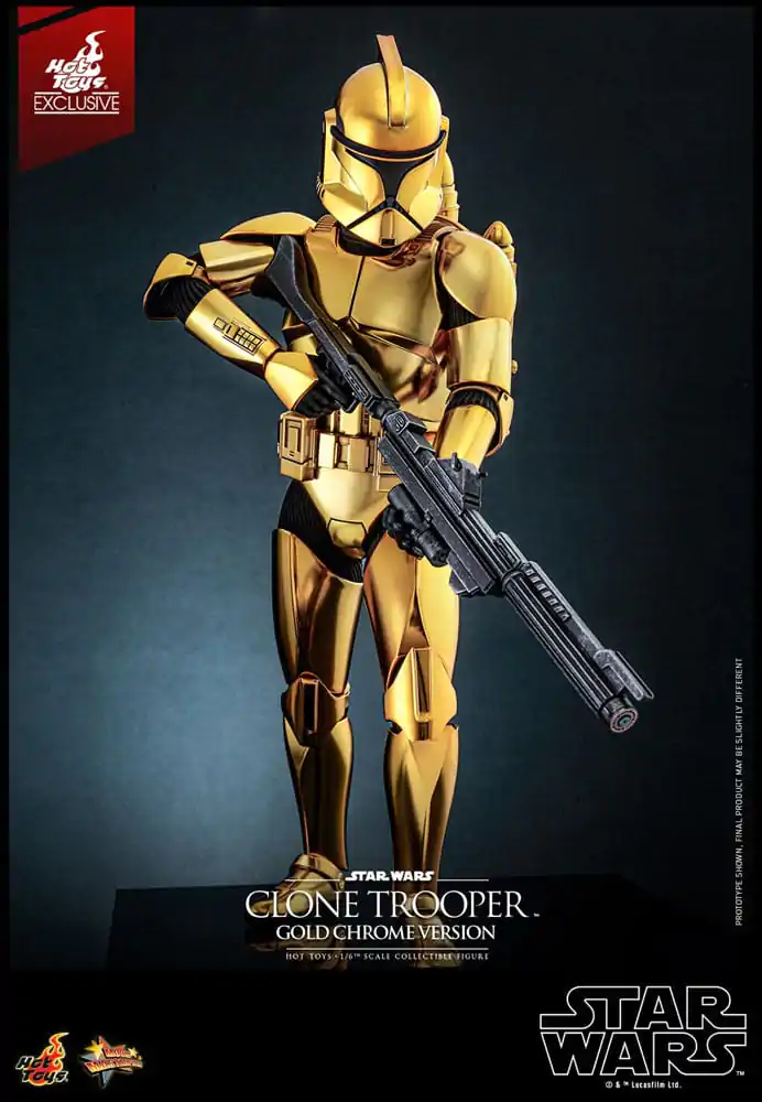 Star Wars Action Figure 1/6 Clone Trooper (Gold Chrome Version) Exclusive 30 cm termékfotó