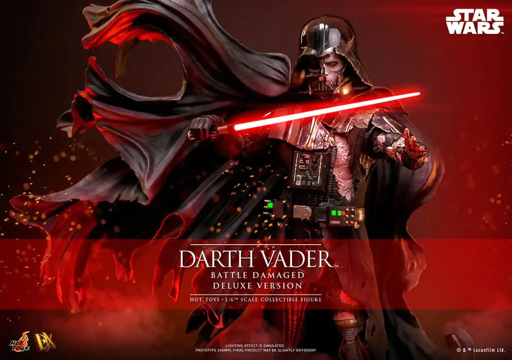 Star Wars Action Figure 1/6 Darth Vader (Battle Damaged) Deluxe Version 35 cm product photo