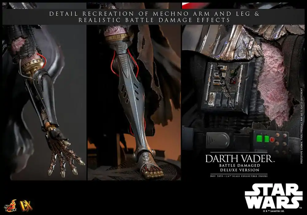 Star Wars Action Figure 1/6 Darth Vader (Battle Damaged) Deluxe Version 35 cm product photo