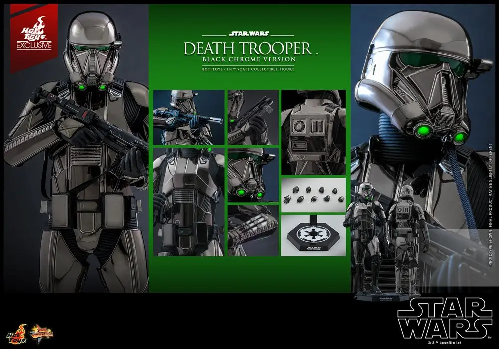 Star Wars Action Figure 1/6 Death Trooper (Black Chrome) 32 cm product photo