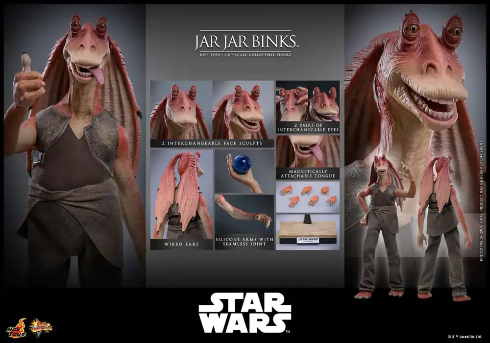 Star Wars Action Figure 1/6 Jar Jar Binks 33 cm product photo