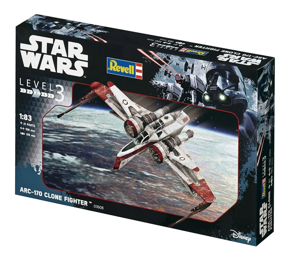 Star Wars Model Kit 1/83 ARC-170 Fighter 10 cm product photo