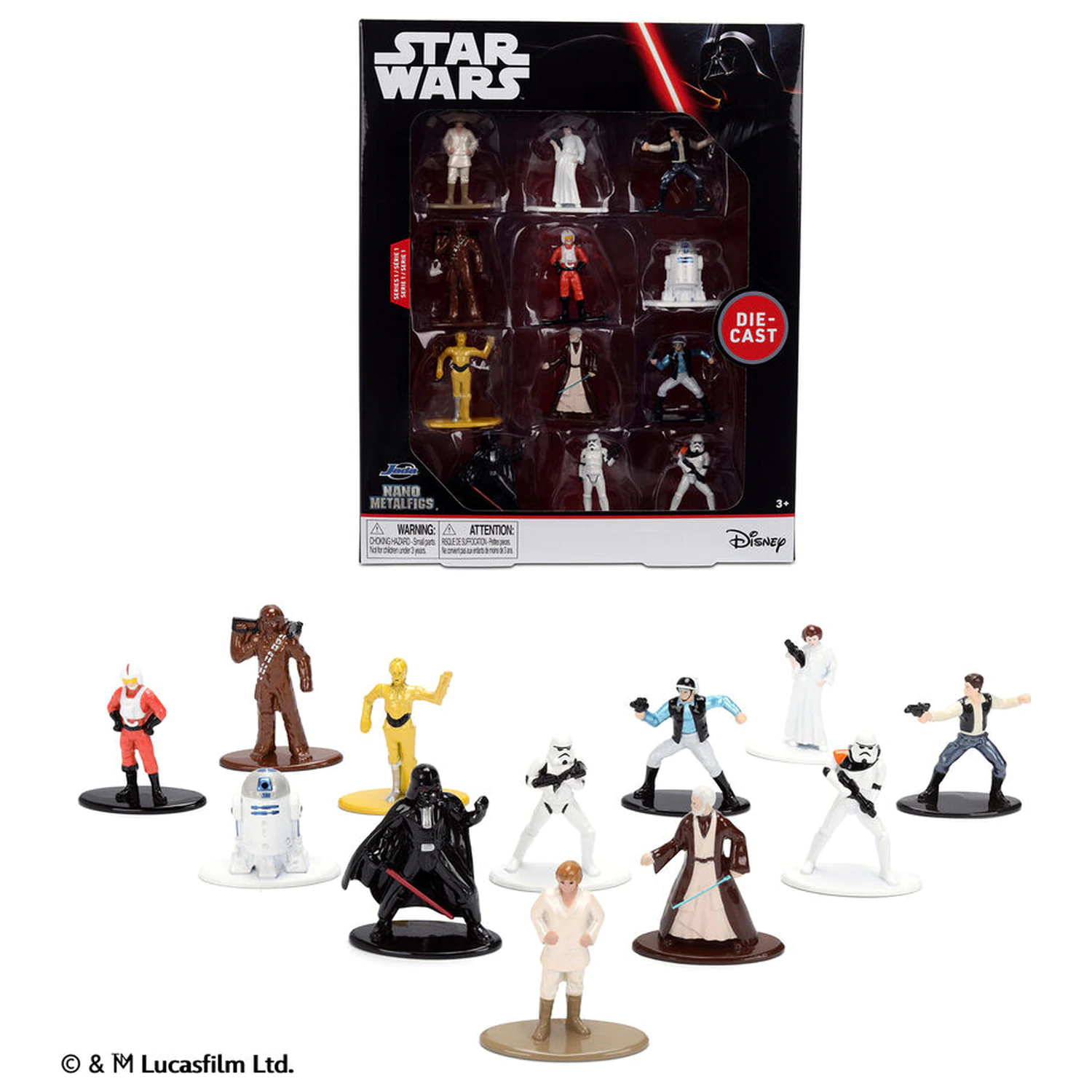 Star Wars pack 12 metalfigs figures 4cm product photo