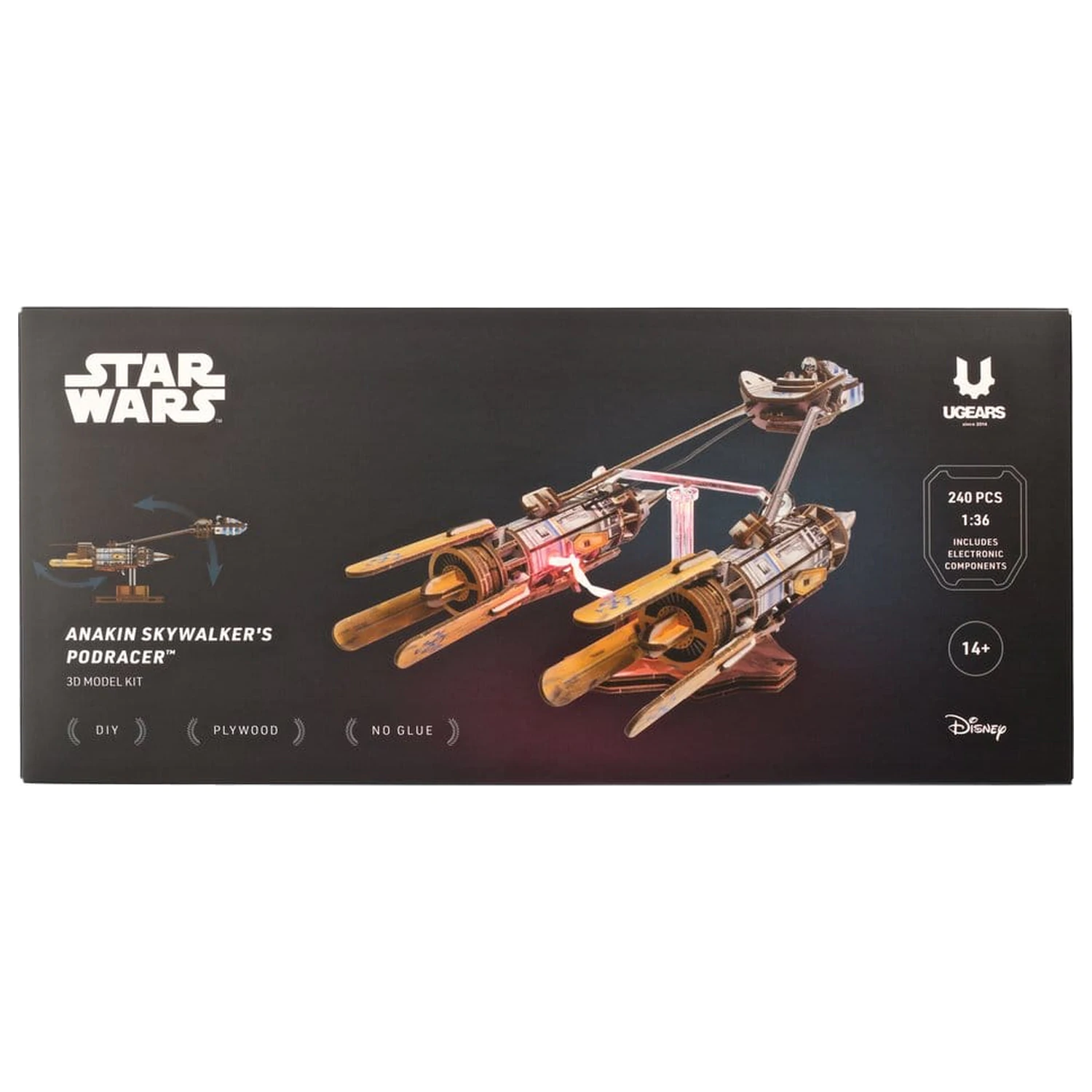 Star Wars 3D Wooden Puzzle Anakin Skywalker's Podracer product photo
