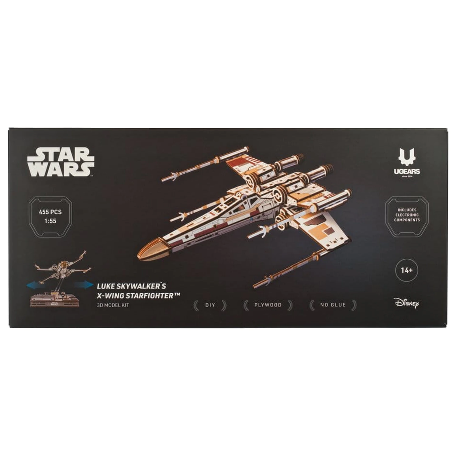 Star Wars 3D Wooden Puzzle Luke Skywalker's X-Wing Starfighter product photo