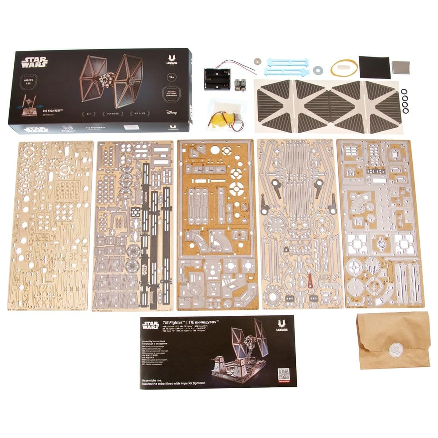 Star Wars 3D Wooden Puzzle TIE Fighter product photo