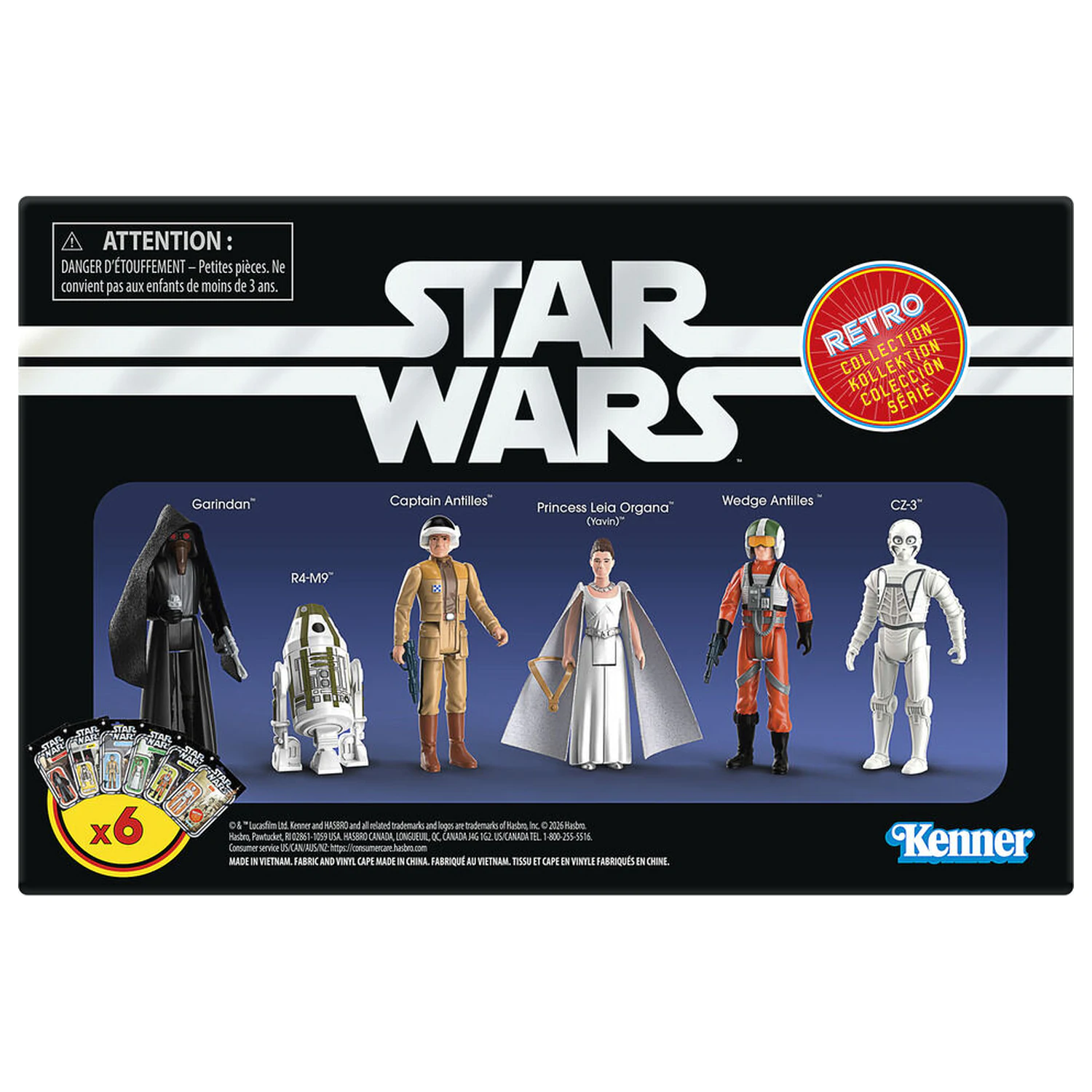 Star Wars: A New Hope Retro Collection set 6 figures 9,5cm product photo